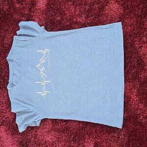Women Graphic Tees Mountain Adventure Shirts Heartbeat  Hiking Camping Tee Top